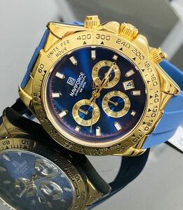 Monday till limitation sale men's wristwatch chronograph analogue waterproof wristwatch Daytona oma-ju stainless steel 1992p limited goods color 