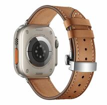 大谷翔平　応援サマーセール　Apple Watch 交換バンド レザー band おしゃれ ブラウン　38\40\41mm用　400p現品限り_画像2