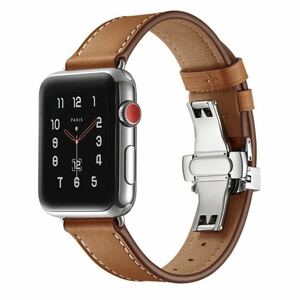  большой . sho flat отвечающий . summer распродажа Apple Watch замена частота кожа band модный Brown 38\40\41mm для 400p товар ограничен 