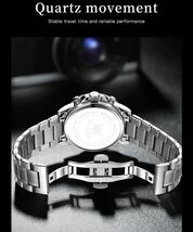 大谷翔平　応援サマーセール　メンズ腕時計　オメガオマージュ　クロノグラフ　防水腕時計　ステンレスサーフィン　ダイバーズデザイン1986_画像7
