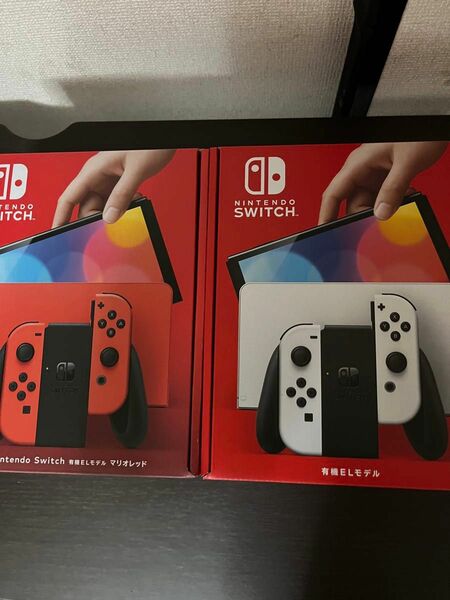 ニンテンドースイッチ　本体　有機ELモデル　ホワイト　マリオレッド Switch