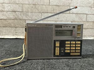 136*0 SONY ICF-7600D 4 частота FM/LM/MW/SW PLL SYNTHESIZED RECEIVER RADIO / Sony транзистор радио 0*