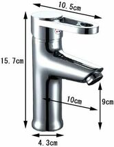 【訳あり】洗面用 シングルレバー 混合水栓 手洗いボウル 立水栓 洗面台 手洗い器 洗面ボウル 蛇口 水道 取り付けホース付き！ SK69_画像3