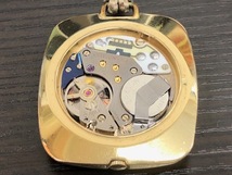 『可動品 電池交換済み【シチズン】懐中時計 X8 コスモトロン スクエアタイプ ゴールド QZ 時計 腕時計 レターパックプラス発送可』_画像6