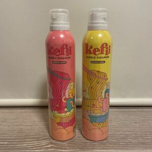 HA938 unused goods 2 pcs set Kefii Bubble cleanser POMEGRANATE NOODLE HAPPY / BANANA NOODLE NANA 300ml foam spray 