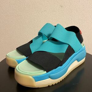 HA943 未着用 Y-3 ワイスリー Hokori Sandal black/mint/cyan ホコリ サンダル 26.0cm ヨウジヤマモト