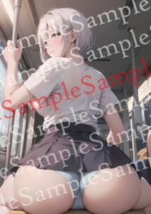 NO.27-13【全て一点物】 美女ポスター A4サイズ 高画質 光沢紙 美少女 同人 アート コスプレ グラビア セクシー 下着 美乳 美尻 イラスト