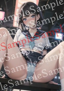 NO.27-12【全て一点物】 美女ポスター A4サイズ 高画質 光沢紙 美少女 同人 アート コスプレ グラビア セクシー 下着 美乳 美尻 イラスト