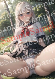 NO.20-15【全て一点物】 美女ポスター A4サイズ 高画質 光沢紙 美少女 同人 アート コスプレ グラビア セクシー 下着 美乳 美尻 イラスト