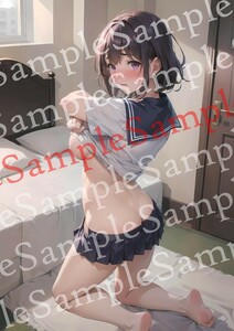 NO.21-17【全て一点物】 美女ポスター A4サイズ 高画質 光沢紙 美少女 同人 アート コスプレ グラビア セクシー 下着 美乳 美尻 イラスト