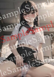 NO.50-18【全て一点物】 美女ポスター A4サイズ 高画質 光沢紙 美少女 同人 アート コスプレ グラビア セクシー 下着 美乳 美尻 イラスト