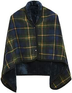 クモリ(Kumori) ひざ掛け 肩掛け 毛布 大判 ブランケット 4way 着る毛布 ボタン付き あったか 防寒対策 静電気防止