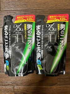 ロート製薬　デオウ　ボディウォッシュ　つめかえ用　420ml　2個