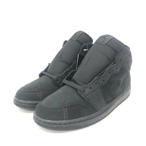 【中古】Nike Air Jordan 1 Mid SE Craft Dark Smoke Grey　FD8634-001　27cm　ナイキ エアジョーダン 1　ブラック[240066142803]