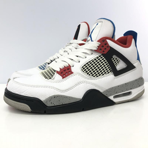 【中古】Nike Air Jordan 4 Retro SE White　Military Blue　Fire Red　27.5cm　CL1184-146　ナイキ　エアジョーダン4[240066143313]