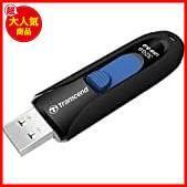 Transcend USBメモリ 32GB USB3.1 スライド式 ブラック TS32GJF790K