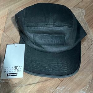 Supreme Maison Margiela MM6 Painted Camp Cap Black シュプリーム 