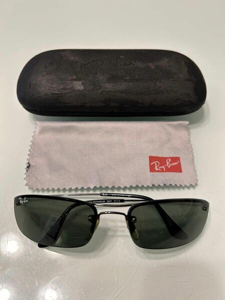 【美品！！】Ray-Ban レイバン サングラス RB3174 TOP RECTANGULAR