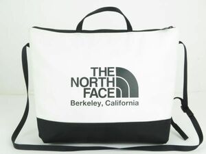 THE NORTH FACE ザ ノース フェイス　ナイロン PU　ショルダーバッグ　ハンドバッグ　ポーチ　お洒落な　斜め掛け可　ホワイト×ブラック