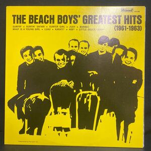 The Beach Boys greatest hits(1961-1963) LPレコード