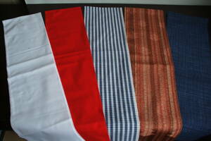  six shaku undergarment fundoshi 5 sheets set half width yukata cloth other .