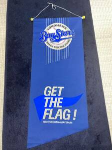 ゆうパック匿名送料無料 横浜ベイスターズ タペストリー GET THE FLAG 1998 DeNAになる前の商品