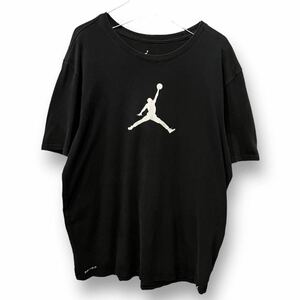 【a】JORDAN メキシコ製 プリント 半袖 Tシャツ メンズ L ジョーダン ブラック 黒 輸入古着