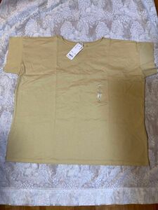 ユニクロ　マーセライズコットン　tシャツ　L タグ付