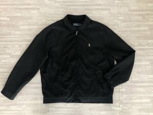 【Polo by Ralph Lauren】スイングトップ　ブルゾン　Lサイズ　黒/ブラック　ポロ　ラルフローレン　スウィングトップ　中古　送料無料