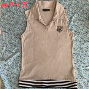 used レディース襟付きノースリーブシャツ mサイズ