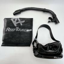 リーフツアラー REEF TOURER シュノーケリング シュノーケル マスク スノーケル 2点セット シリコーン製 メッシュバッグ付き RC0105(I0824)_画像2