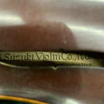 【現状品】SUZUKI VIOLIN No.8 3/4 1952年 ケース付き_画像4