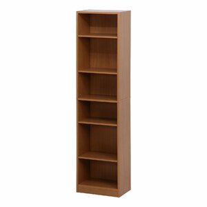  free shipping 6 step bookcase shelf cabinet display rack display shelf moveable shelves comics storage width 45cm depth 29cm height 180cm natural new goods 