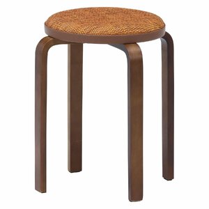 送料無料 木製スツール 曲木イス チェア 会議椅子 ミーティング スタッキング 積み重ね可能 作業スツール 幅32cm 高さ47cm イエロー 新品