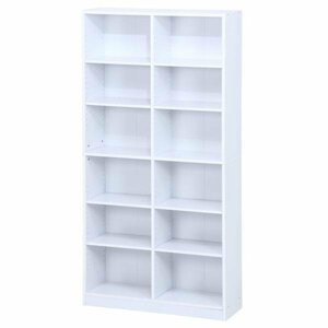  free shipping /6 step 2 row bookcase shelf cabinet display rack display shelf moveable shelves comics storage width 90cm depth 29cm height 180cm white / new goods 