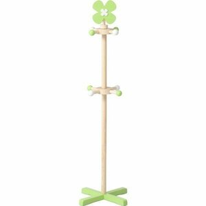  free shipping / baby hanger Kids hanger paul (pole) hanger Kids paul (pole) hanger child storage clover width 37cm height 120cm green green / new goods 