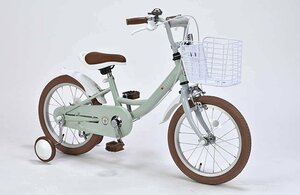 бесплатная доставка детский парк debut велосипед корзина bell пассажирский колесо имеется 16 дюймовый соответствующий рост 100cm и больше Kids cycle мята цвет новый товар 