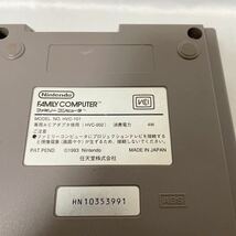 NINTENDO 任天堂 ニューファミコン FAMIL COMPUTER ファミリーコンピュータ HVC-101 未チェック ジャンク品_画像3