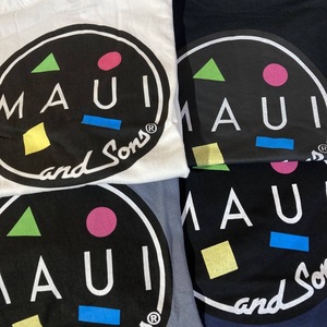MAUI and Sons 半袖 Tシャツ S M ホワイト グレー ブラック ネイビー マウイ アンド サンズ