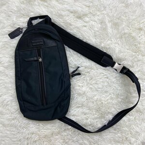 １円～　A-5　60　COACH　コーチ　ショルダーバッグ　クロスボディ　ブラック　F70692　Varick Nylon Sling ヴァリック ナイロン スリング 