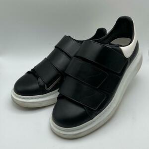 1 jpy ~ H-3 80 rare ALEXANDER MCQUEEN Alexander McQueen sneakers black velcro size 43 LARRY