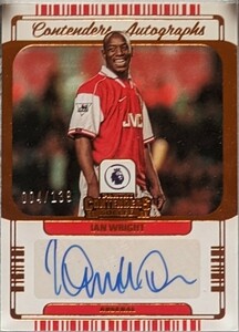 アーセナル イアン・ライト 直筆サインカード auto Autograph panini wright Arsenal Legends 139枚限定