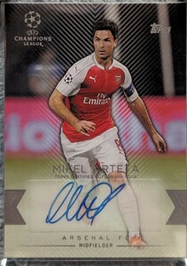 アーセナル ミケル・アルテタ 直筆サインカード auto Autograph topps アルテタ 現監督 Arsenal Arteta