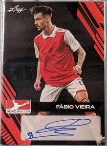 アーセナル ファビオ・ビエイラ 直筆サインカード auto Autograph Leaf fabio Vieira Arsenal ビエラ