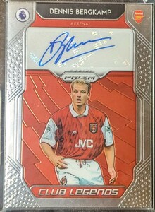 アーセナル デニス・ベルカンプ 直筆サインカード auto Autograph panini bergkamp Prizm Arsenal Legends ベルカンプ