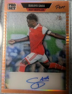 アーセナル ブカヨ・サカ 直筆サインカード auto Autograph Leaf proset サカ 50枚限定 Arsenal Bukayo Saka