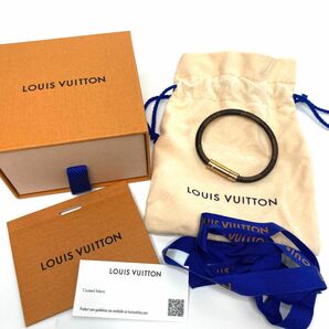 ルイヴィトン　ダミエ　ポストイット　ブレスレット　バングル　ゴールド金具　LOUIS VUITTON アクセサリー