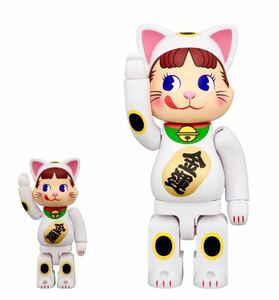 1 jpy start * luck with money *NY@BRICK maneki-neko Peko-chan 100% & 400% BE@RBRIC* Fujiya * new goods * unopened 