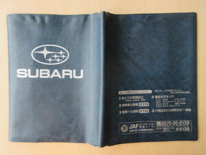 *01404* Subaru SUBARU original owner manual record list vehicle inspection certificate case owner manual go in vehicle inspection certificate go in * translation have *
