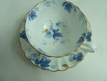 ＃ NIKKO ニッコ－ FINE BONE CHINA カップ＆ソーサー 5客セット 花柄 ぶどう 洋食器 _画像4